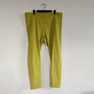 CALIA Ribbed Yellow Athletic Leggings
